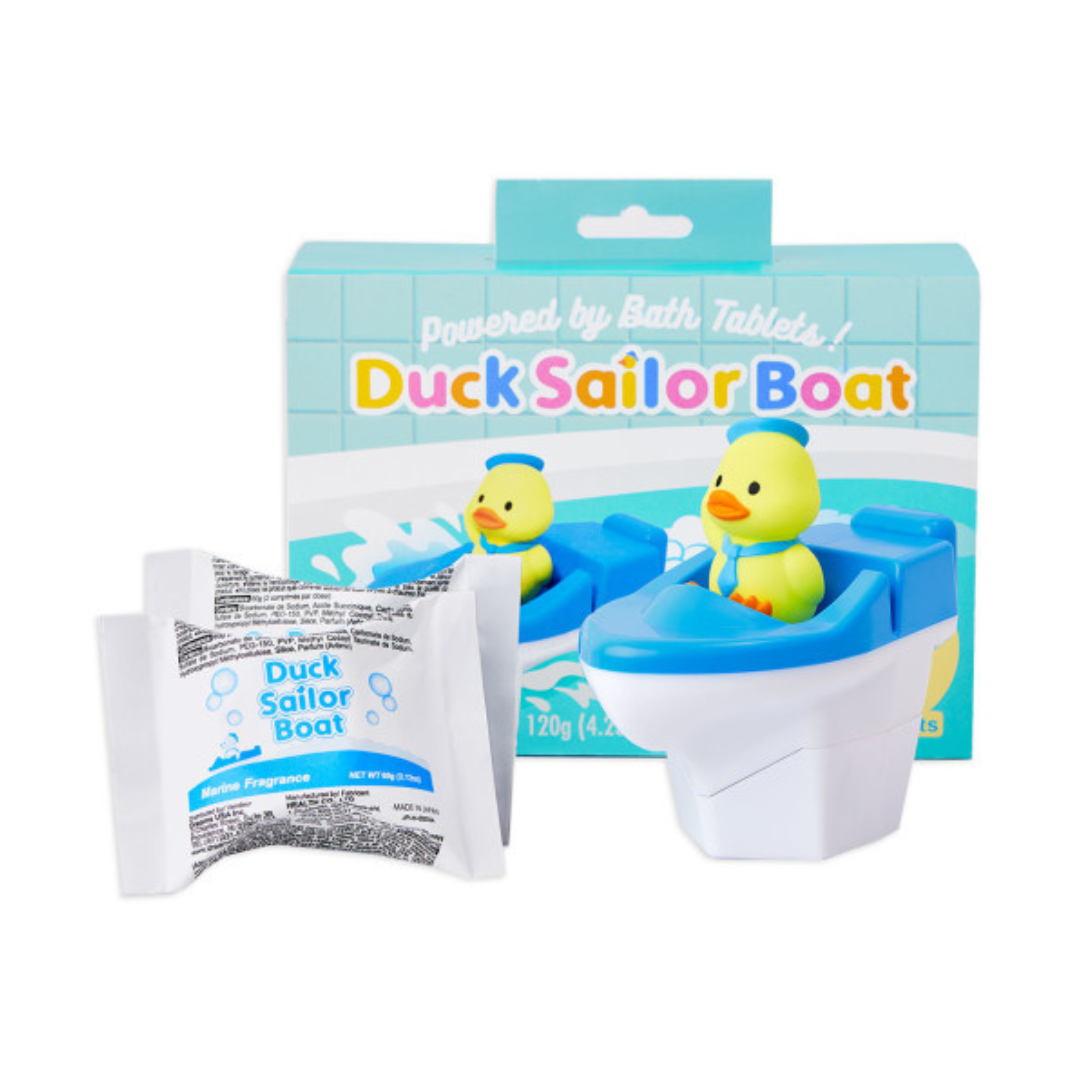 Duck Sailor Boat Bath Toy - Blue