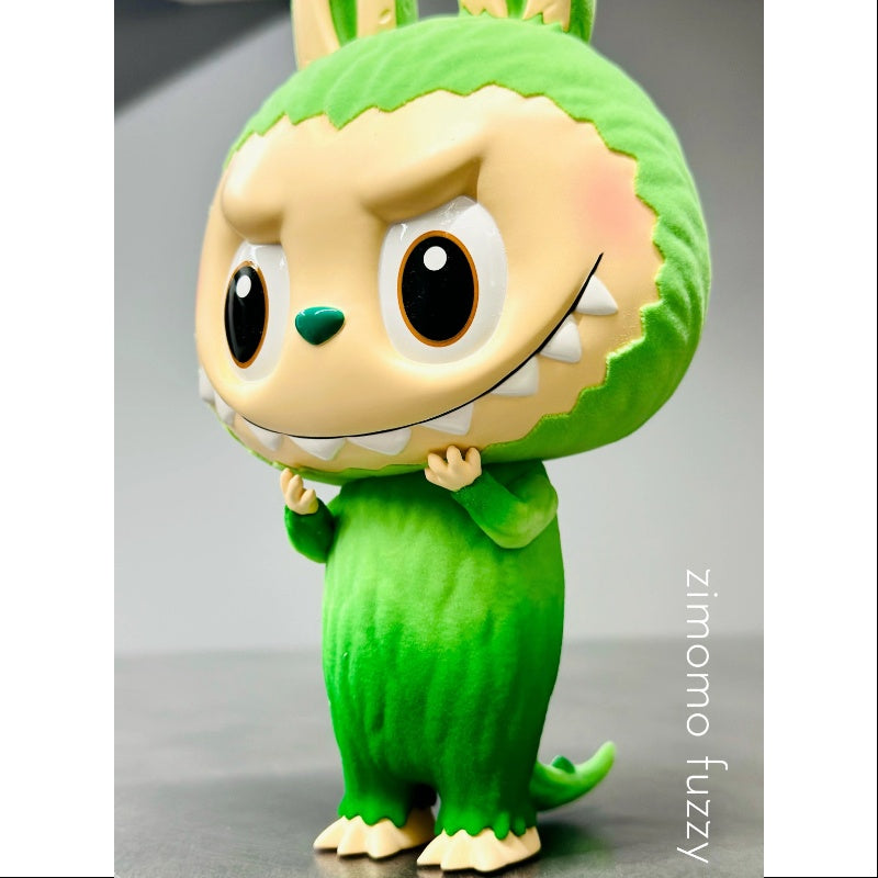 Labubu The Monsters Zimomo Fuzzy Moss Green Figurine 2024 PTS Limited