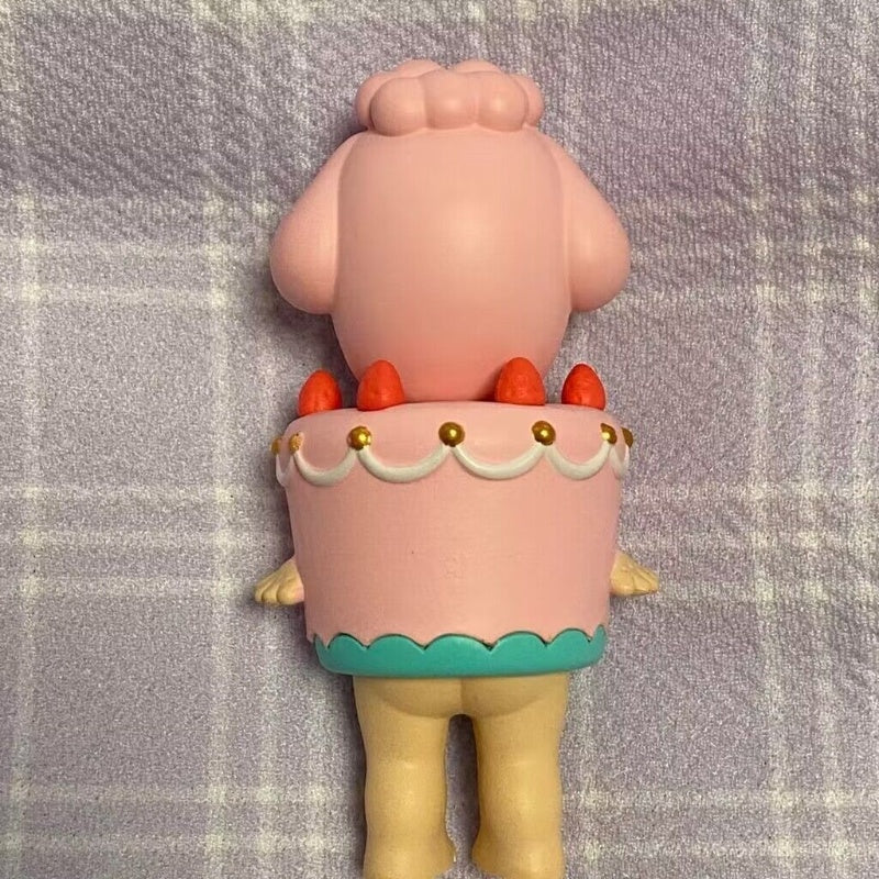 Sonny Angel 15th Anniversary Cake Series Strawberry Cake Poodle