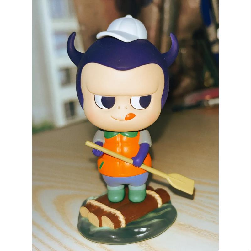 Labubu The Monsters Camping Series Wooden Raft