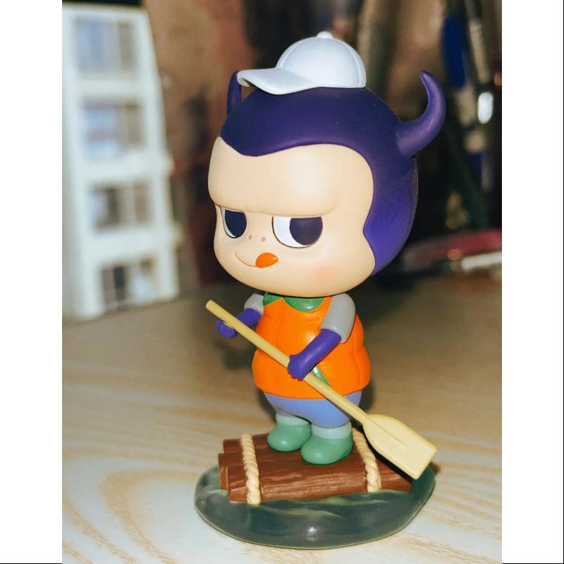 Labubu The Monsters Camping Series Wooden Raft