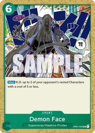 Demon Face OP01-056 UC Romance Dawn