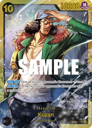 Kuzan (121) OP02-121 SCR Paramount War  Foil