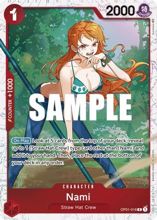 Nami - OP01-016 (Ultra Deck: The Three Captains) OP01-016 R One Piece Promotion Cards  Foil