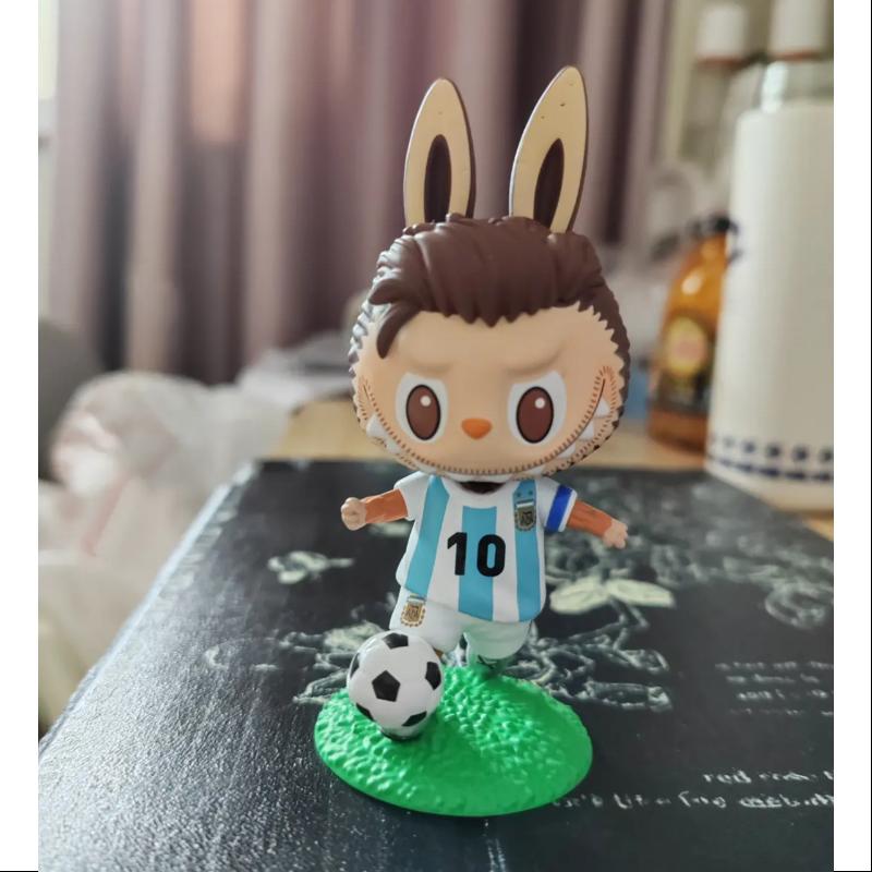 Labubu The Monsters Argentina Soccer Football Team Series Lionel Messi Dribbling