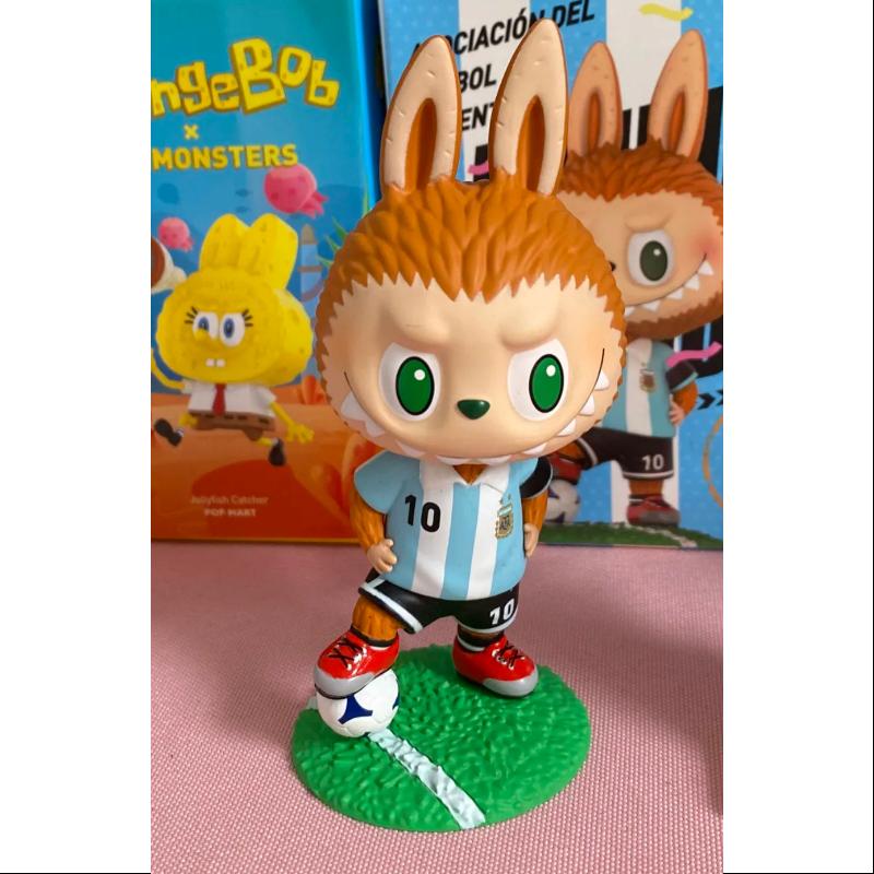 Labubu The Monsters Argentina Soccer Football Team Series Lionel Messi Kick Off