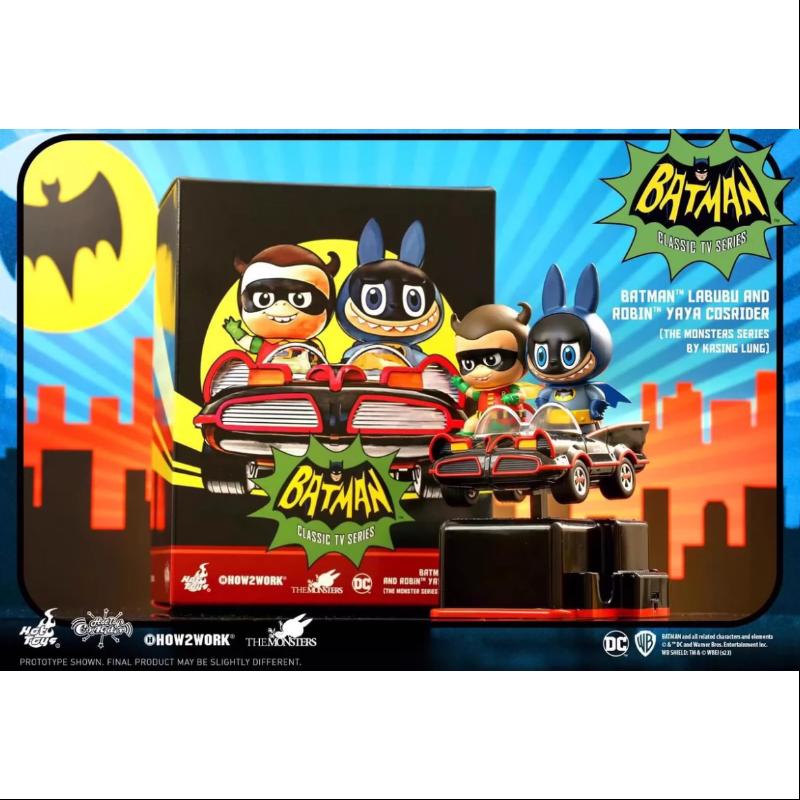 Labubu The Monsters Batman Labubu & Robin YAYA Rocking Car LIMITED