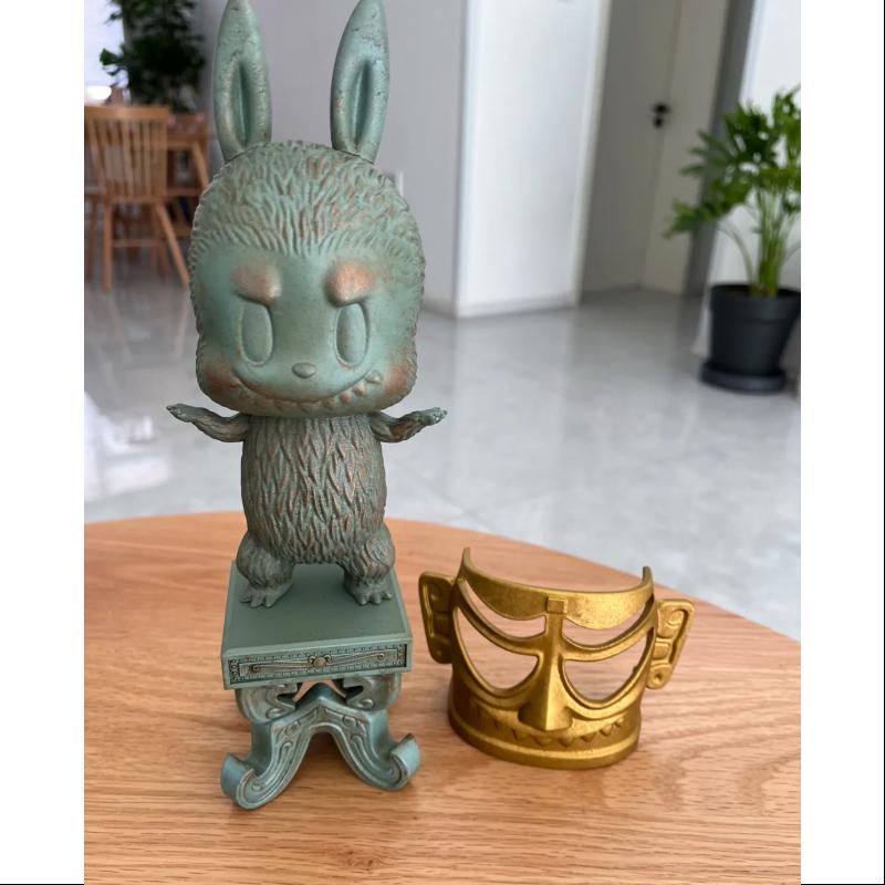 Labubu The Monsters X Sanxingdui Archaeology Gold Mask LIMITED