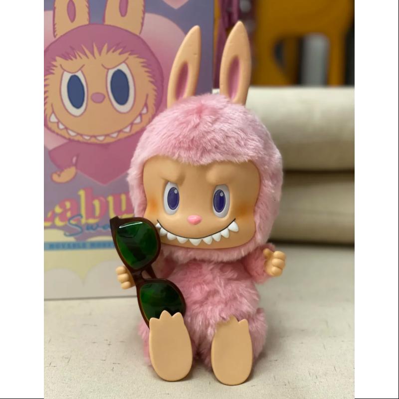 Labubu The Monsters Swaver Tin Pink Vinyl Plush Doll LIMITED