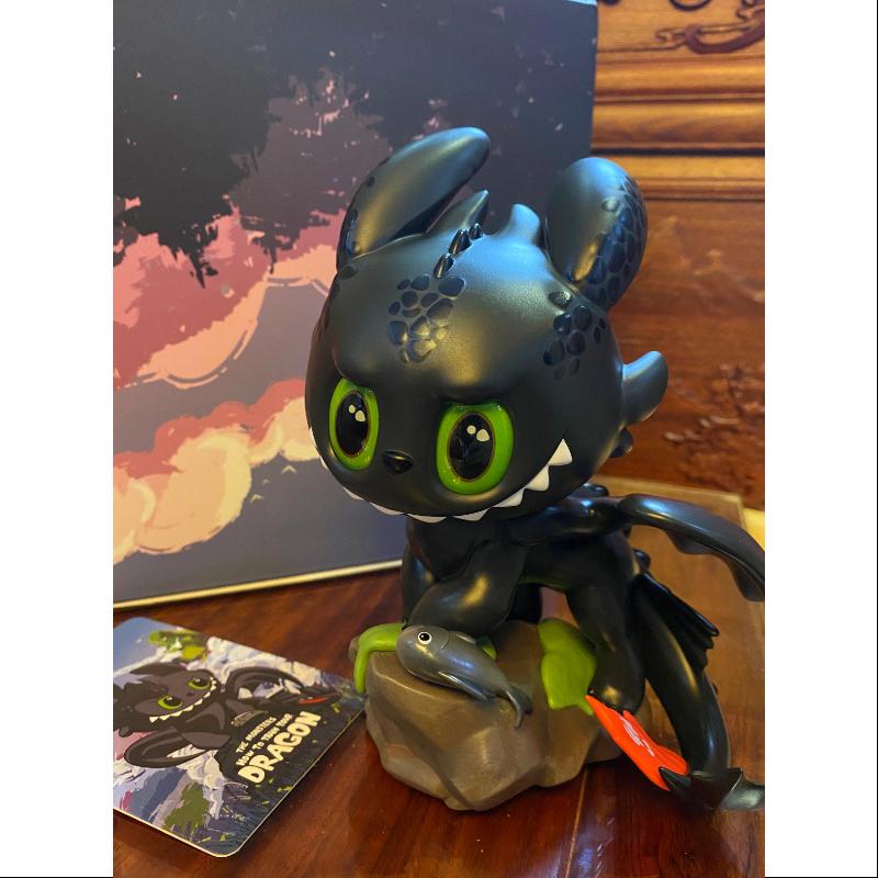 Labubu The Monsters How to Train Your Dragon Black Figurine LIMITED