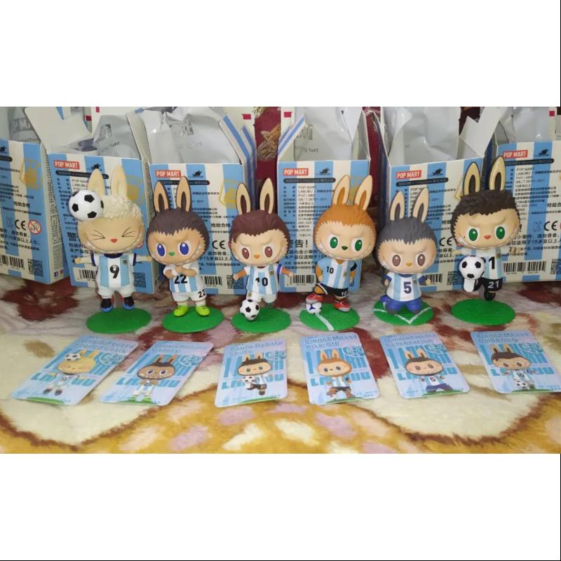 Labubu The Monsters Argentina Soccer Football Team Series Whole Set Opened