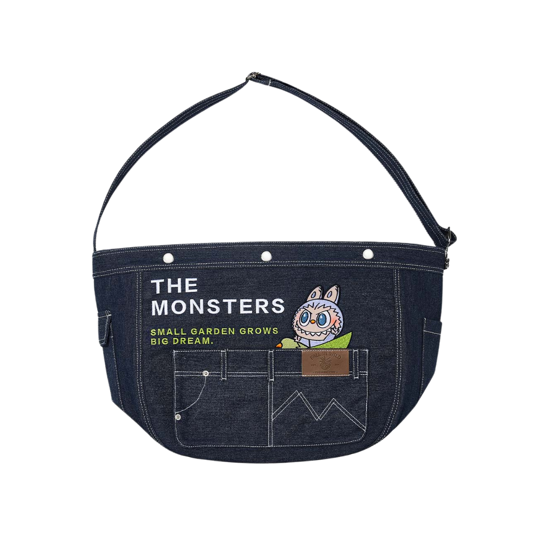 THE MONSTERS FALL IN WILD SERIES-Denim Messenger Bag