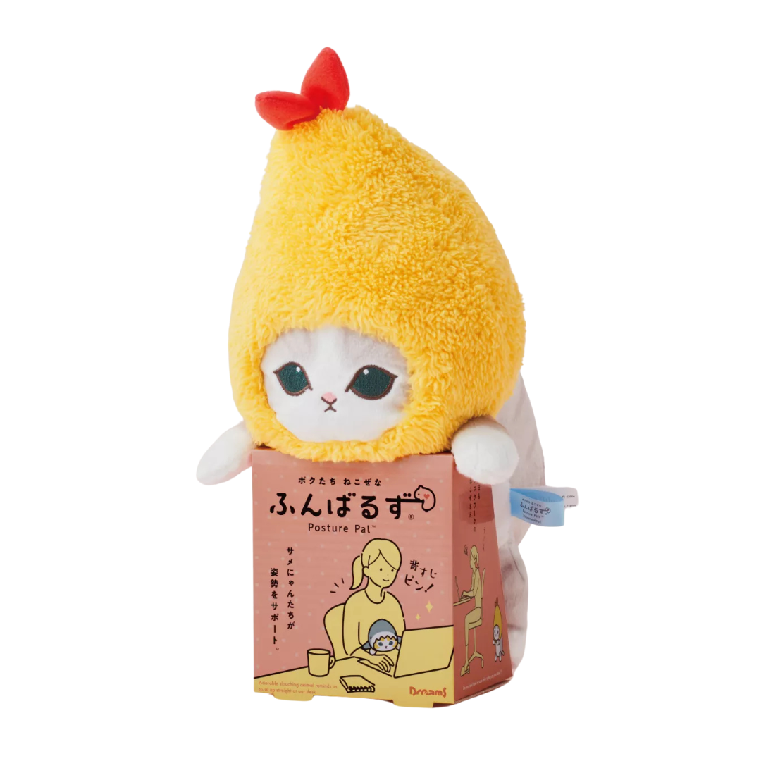 Mofusand Posture Pal Plushie - Shrimp Cat