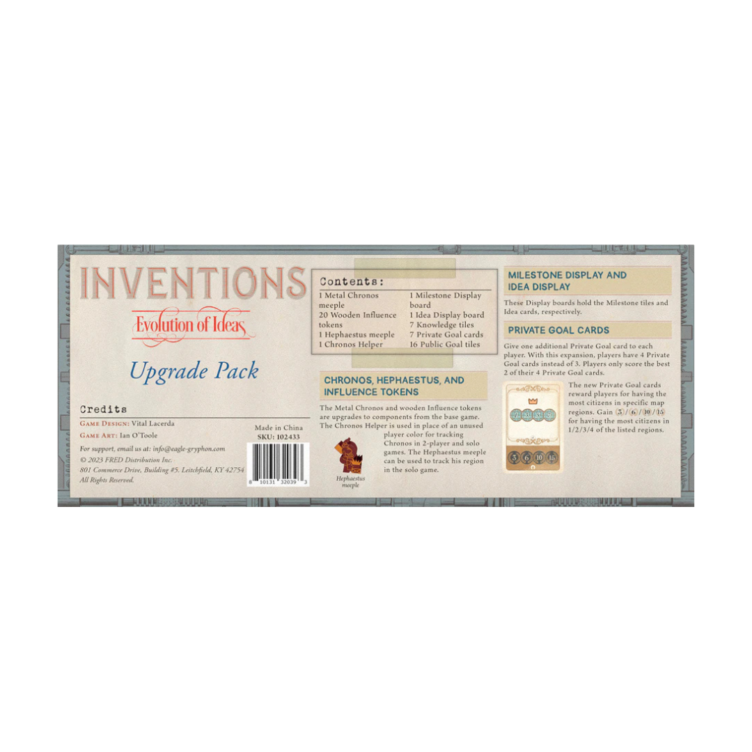 Inventions: Evolution of Ideas Upgrade Pack